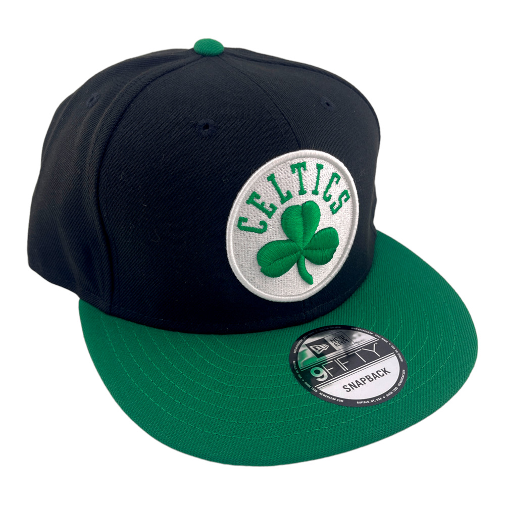 New Era Boston Celtics Basic Classic Logo‎ Black/Green/Grey 9FIFTY Snapback Hat